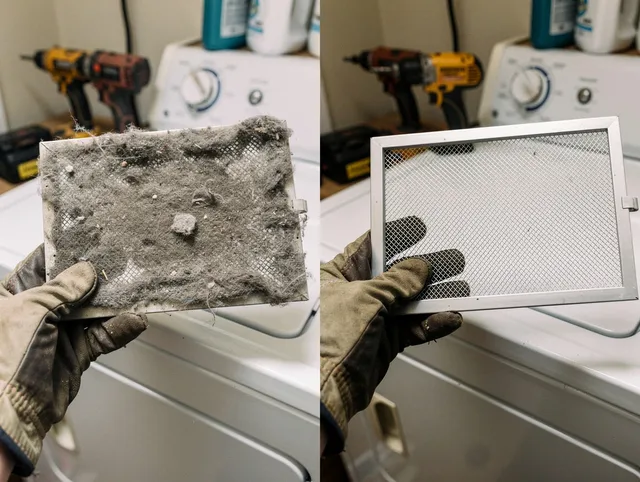 Professional lint trap cleaning by La Palma Dryer Vent Cleaning in La Palma