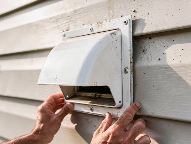La Palma Dryer Vent Cleaning technician delivering thorough residential dryer vent cleaning service in La Palma